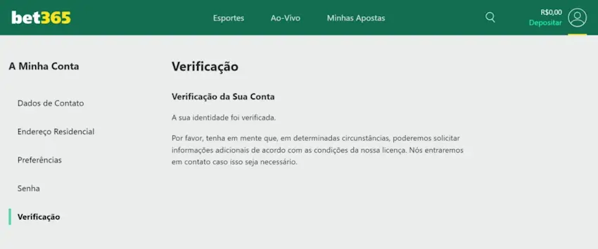 Bet365 O que fazer se a verificação de conta for rejeitada