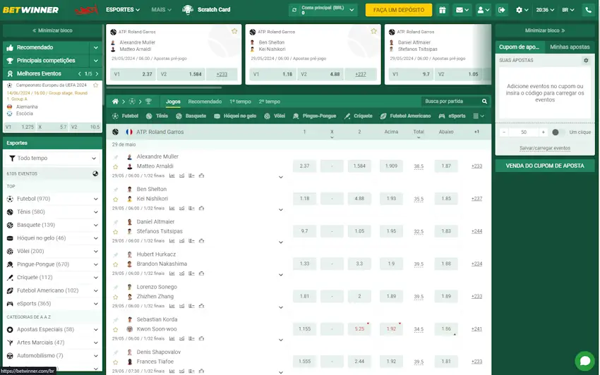 Como funciona a Betwinner das apostas esportivas ao cassino 1